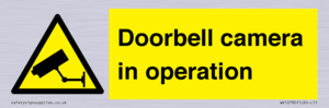 Doorbell camera in operation